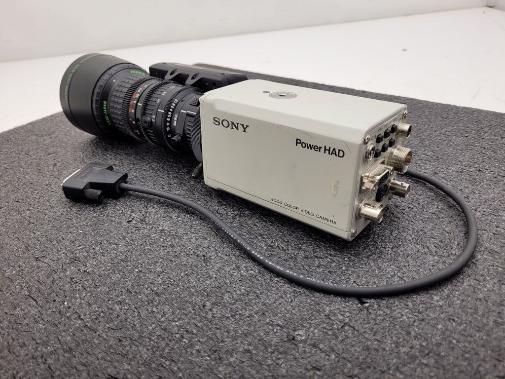 Sony DXC-950 Power HAD 3 CCD Video Camera w/Fujinon S14x7.5BRM-18 zoom Lens
