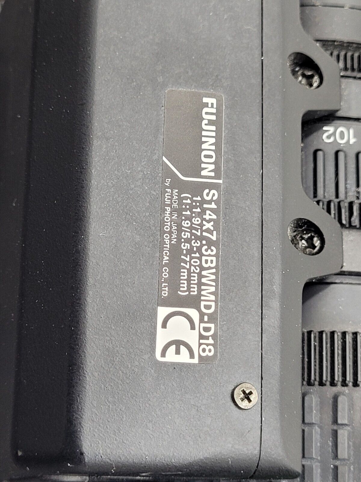 Sony DXC-950 Power HAD 3 CCD Video Camera w/Fujinon S14x7.5BRM-18 zoom Lens