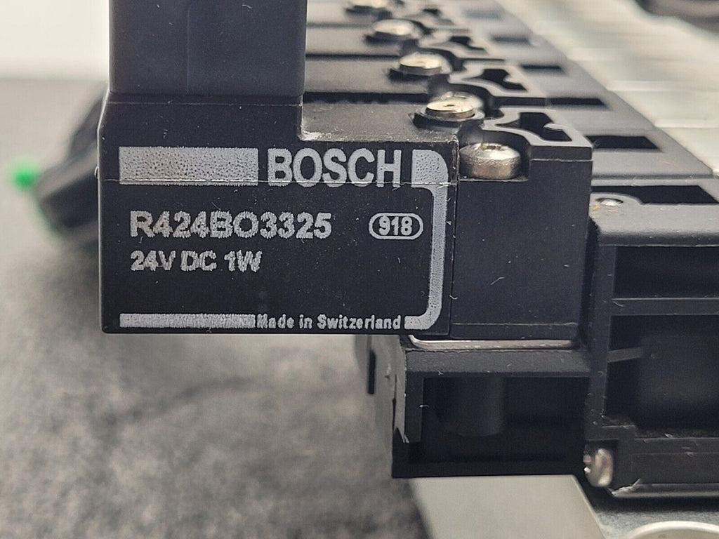 BOSCH Rexroth R424B03415 Pnuematic Solenoid 8x Valve Block Stack Unit A