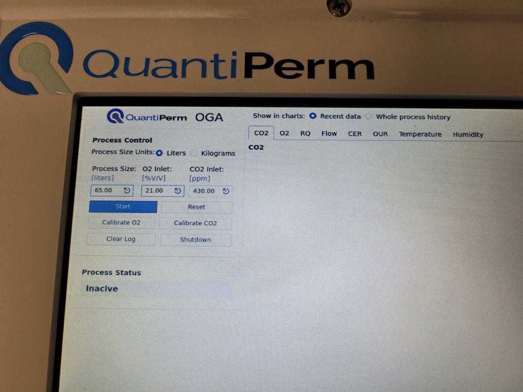 QuantiPerm OGA Off Gas Analyzer System for Labs Micro Brewery OGAxx CO2 O2 Etc.