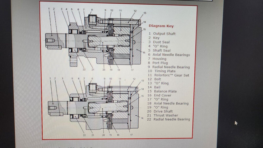 Dynamic Fluid Components BMER-2-200-WS-T4-S-R Hydraulic Wheel Motor 11.96 cu in