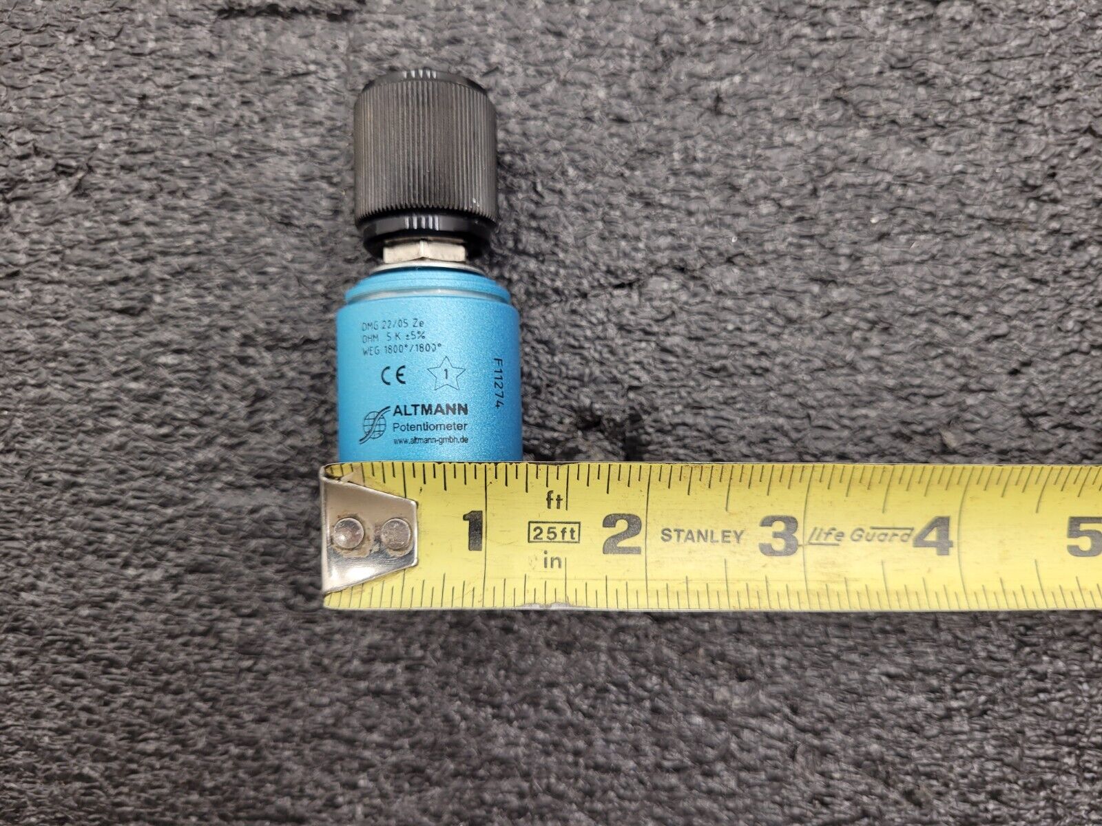 Altmann DMG 22/05 Ze 5K Ohm 1800° / 1800° Potentiometer Working Pull