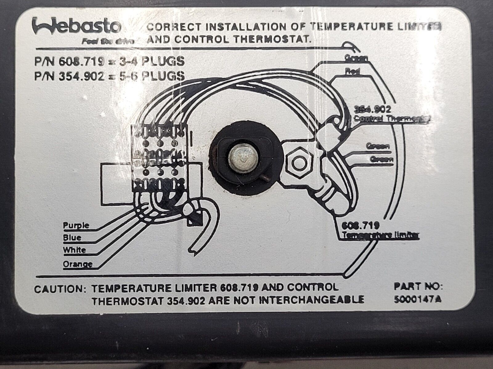 Webasto DBW2010.73 12V/60W 45000 Btu/h Coolant Heater Diesel Needs Some Work