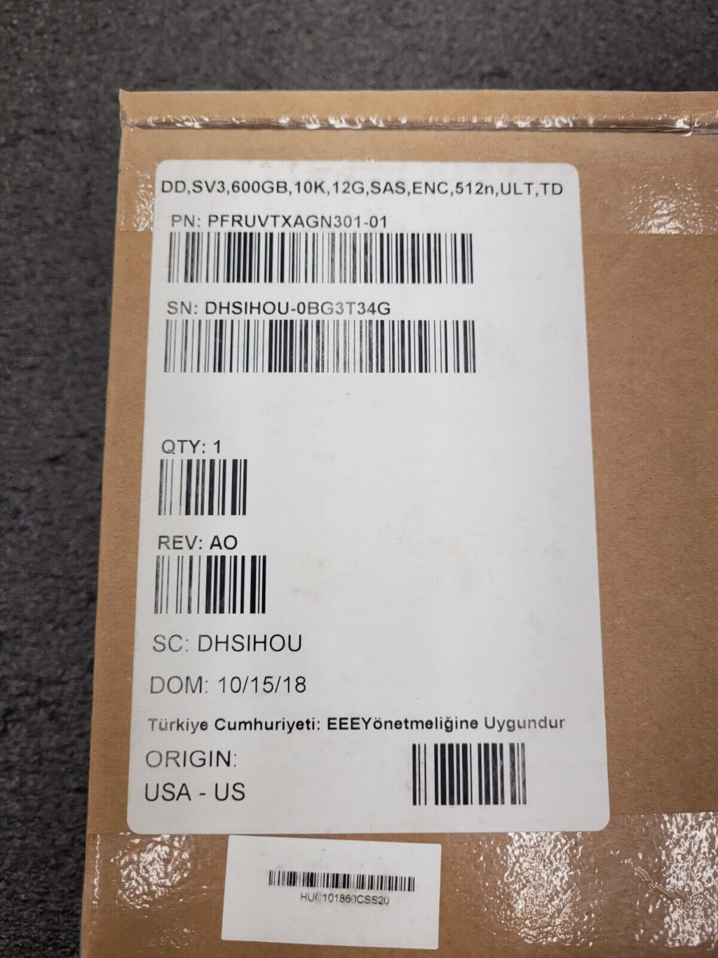 Hitachi HSGT 0B30869 HUC101860CSS20 600GB SAS 10K 12G 2018 Manufacture Date NEW