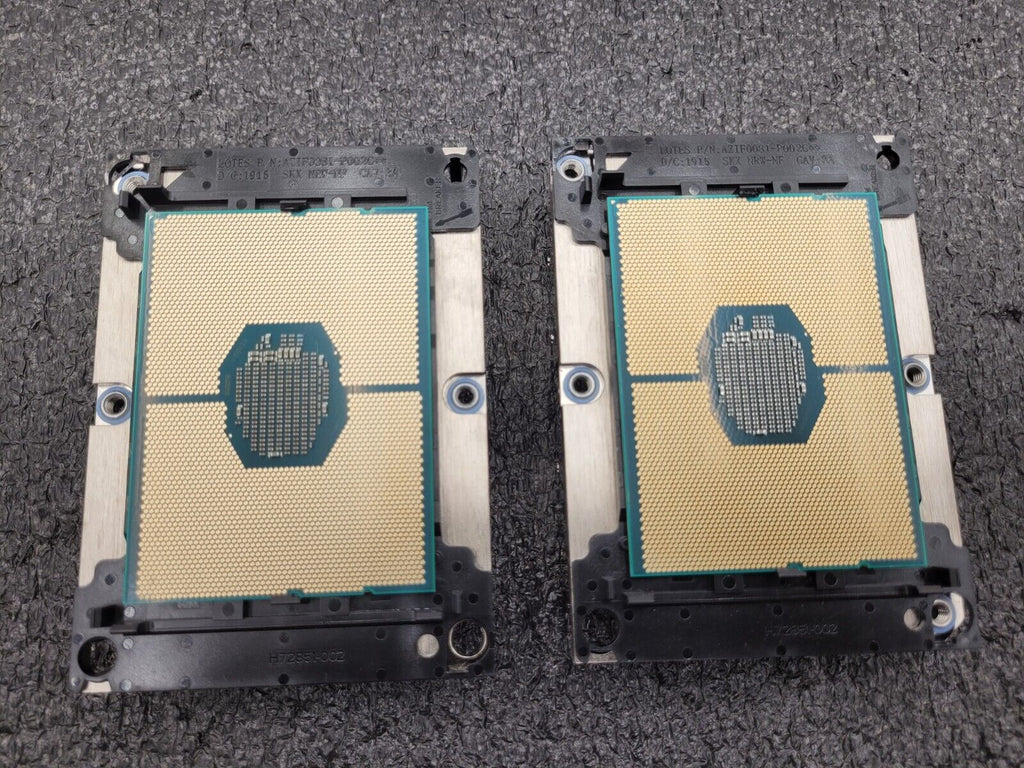 Matched Pair Intel Xeon Silver 4110 2.10Ghz 8 Core 11 MB LGA3647 CPU 85W SR3GH