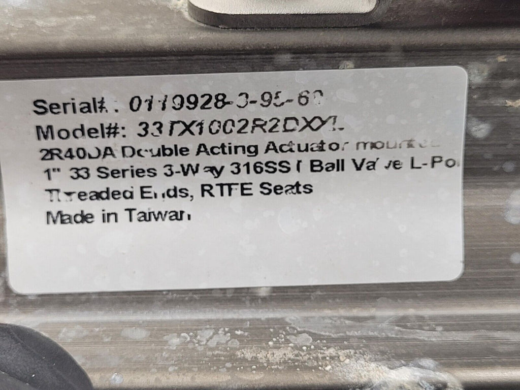 A-T Controls Series 33-1T 1" 1000PSI 3-Way Valve Air Triad Controls 2R40DA A