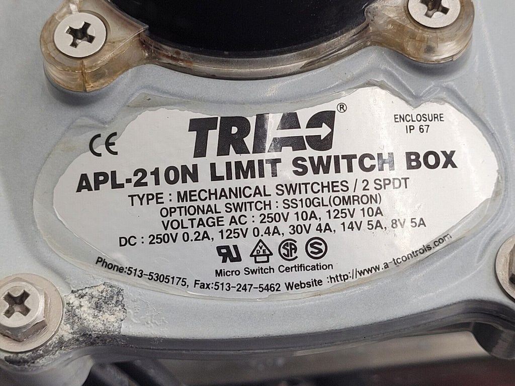 A-T Controls Series 33-1T 1" 1000PSI 3-Way Valve Air Triad Controls 2R40DA A