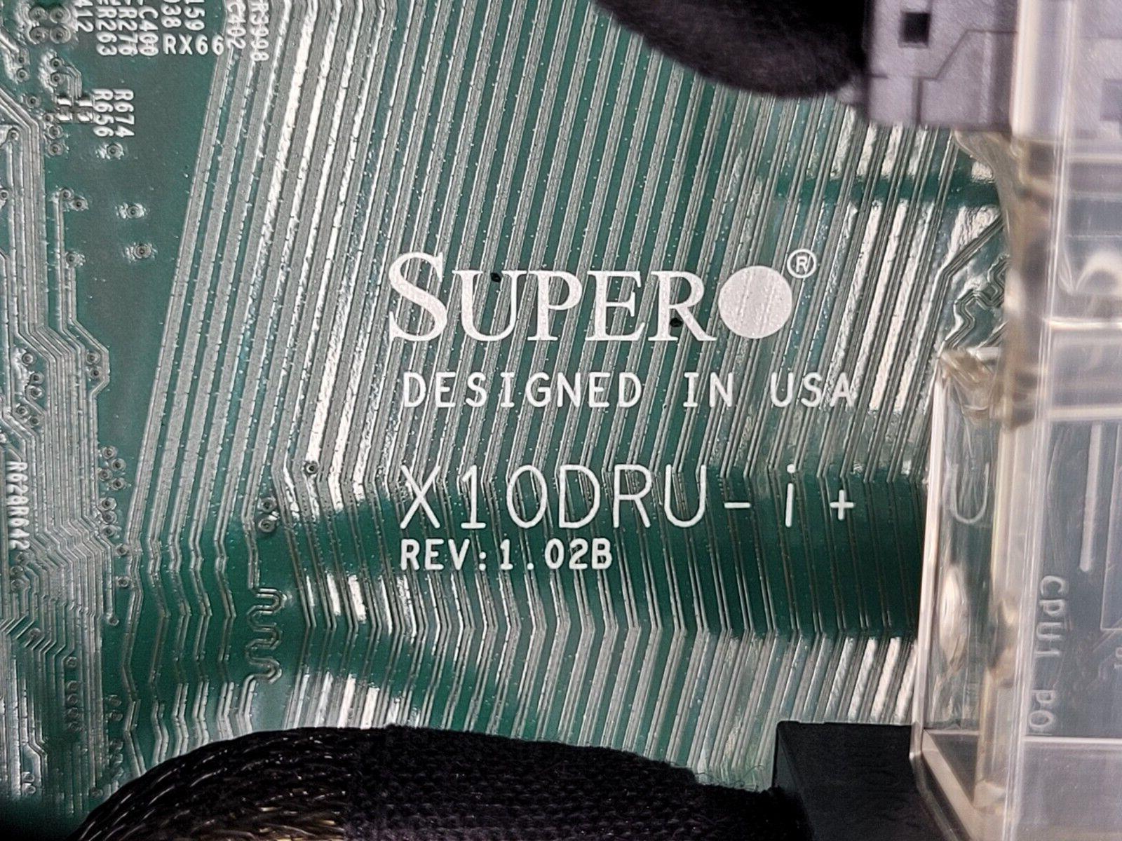 Supermicro 10 Bay SFF X10DRU-i+ 10x NVMe 2x Intel E5-2620 V4 192GB 2133Mhz Ram