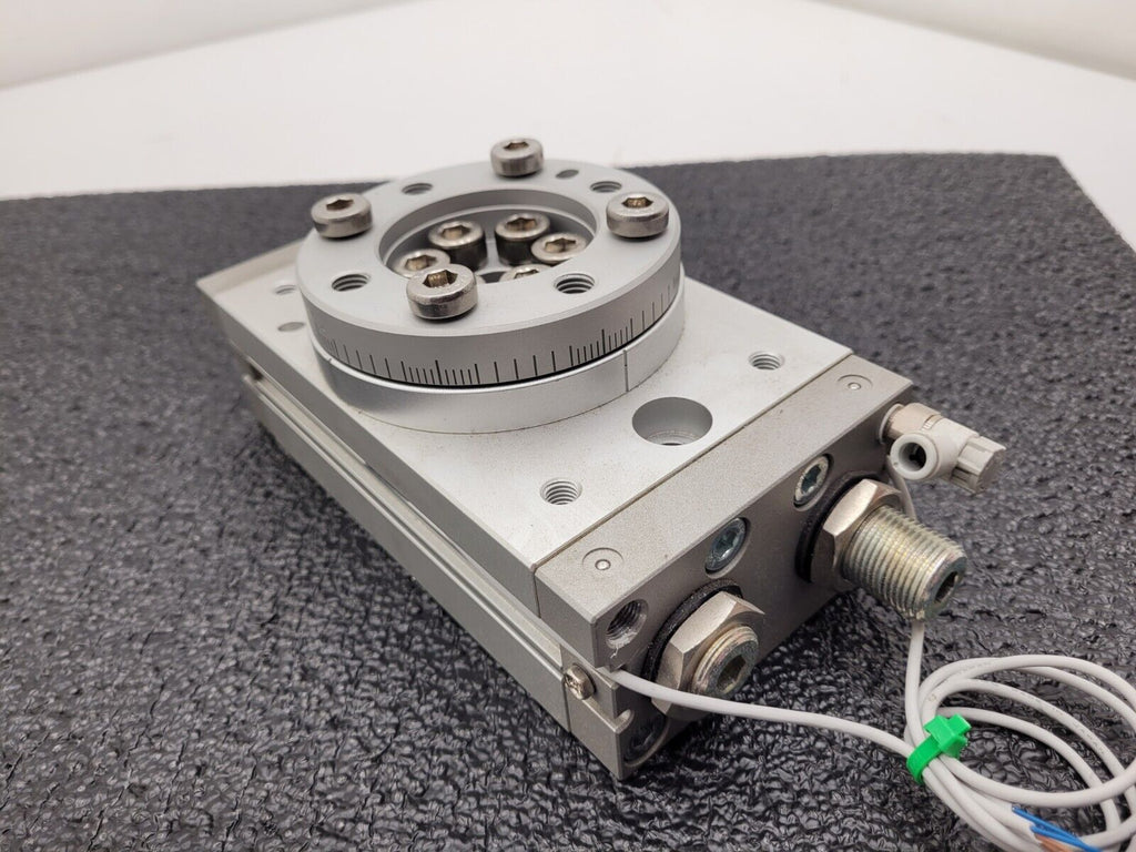 SMC MSQB100A Pneumatic Rotary Actuator Table w/ 2x D-A93 Autoswitches Sensors