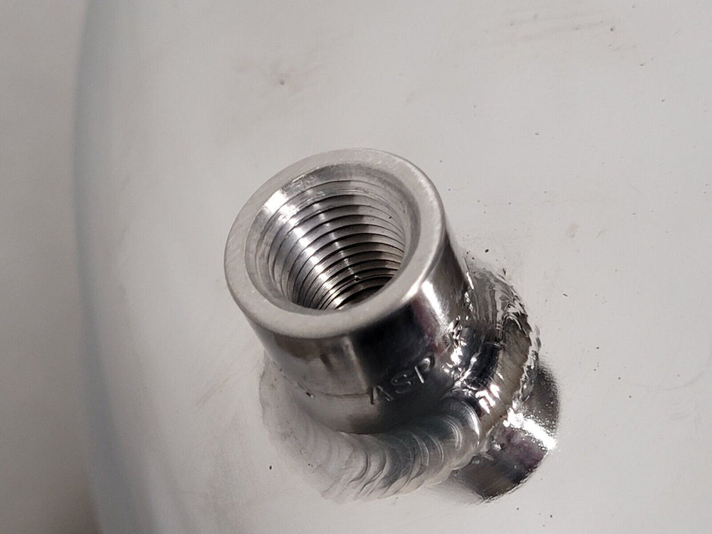 18" OD 30 Gal 100PSI MAWP Stainless Steel Pressure Tank, lid,  SS Tank w/ certs