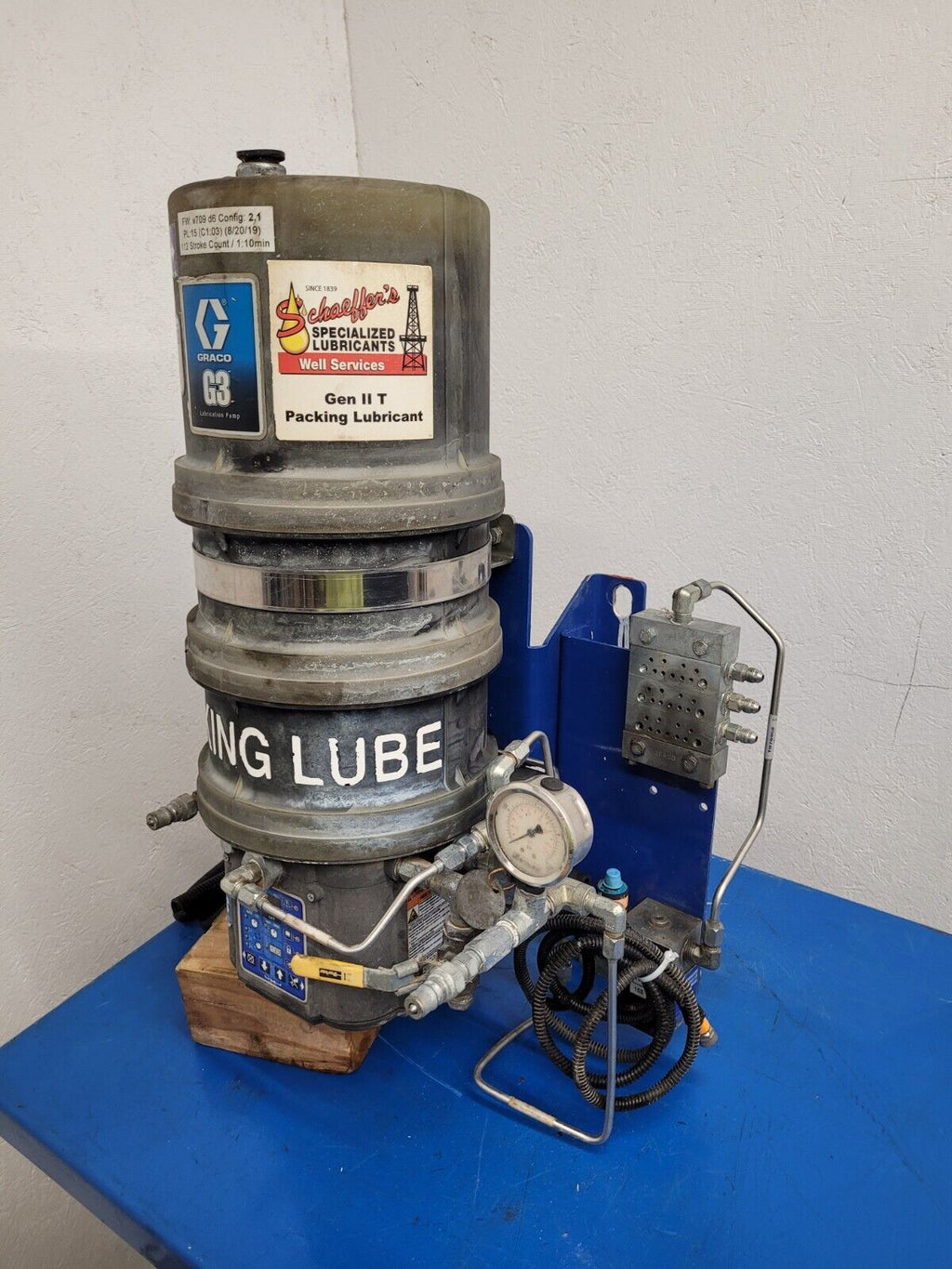 GRACO G3 Lubrication Pump 96G231 G3-A-12MX-120L08 12VDC 5100 PSI Working Pull A