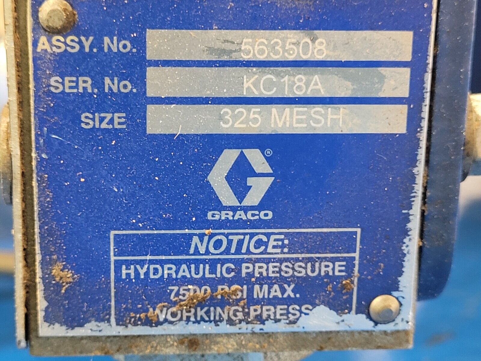 GRACO G3 Lubrication Pump 96G231 G3-A-12MX-120L08 12VDC 5100 PSI Working Pull A