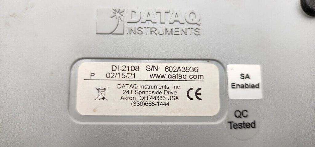 DATAQ Instruments DI-2108 Data Acquisition Kit w/ cable, power on tested