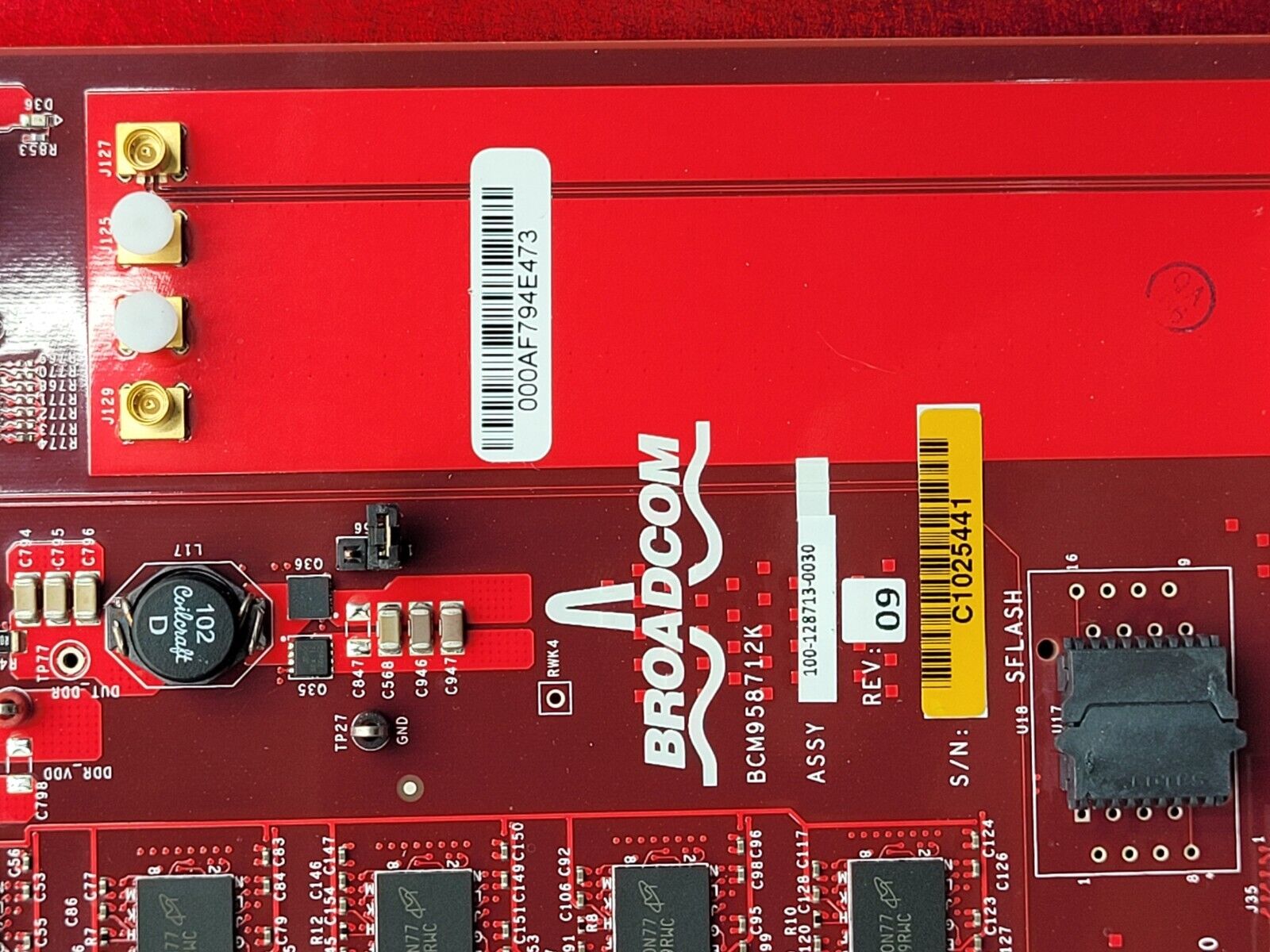 Broadcom BCM958712K Development Dev Board Kit 100-128713-0030 Rev 09