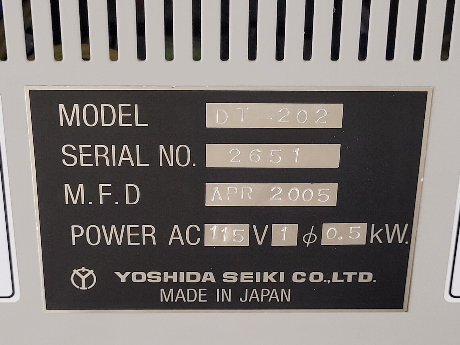 Yoshida Seiki Shinyei 86" Drop Tester Tower DT-202 For Mobile Products Phones