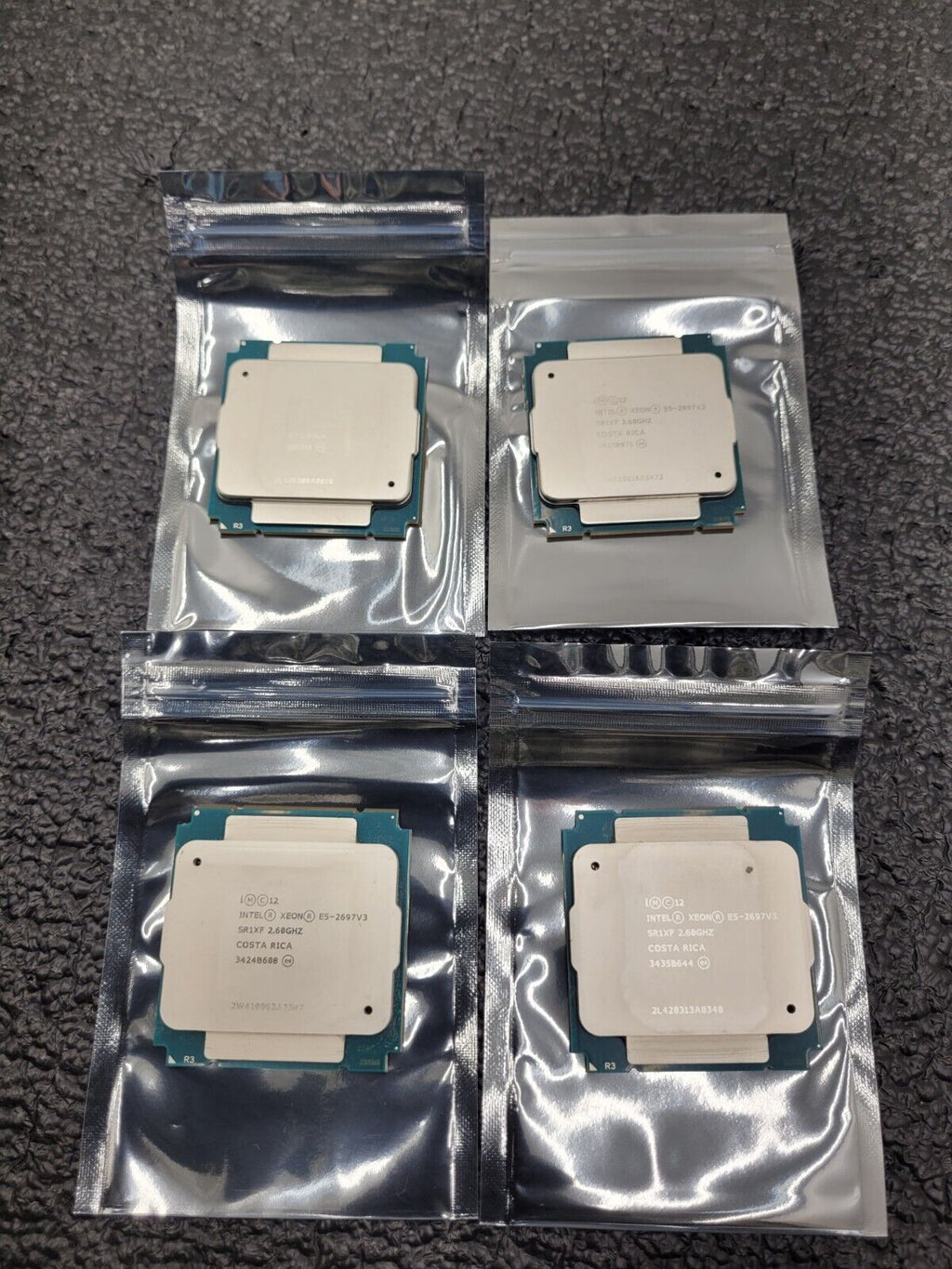 LOT OF 4x SR1XF INTEL XEON E5-2697V3 2.60GHZ 14-CORE 35MB 145W CPU PROCESSOR