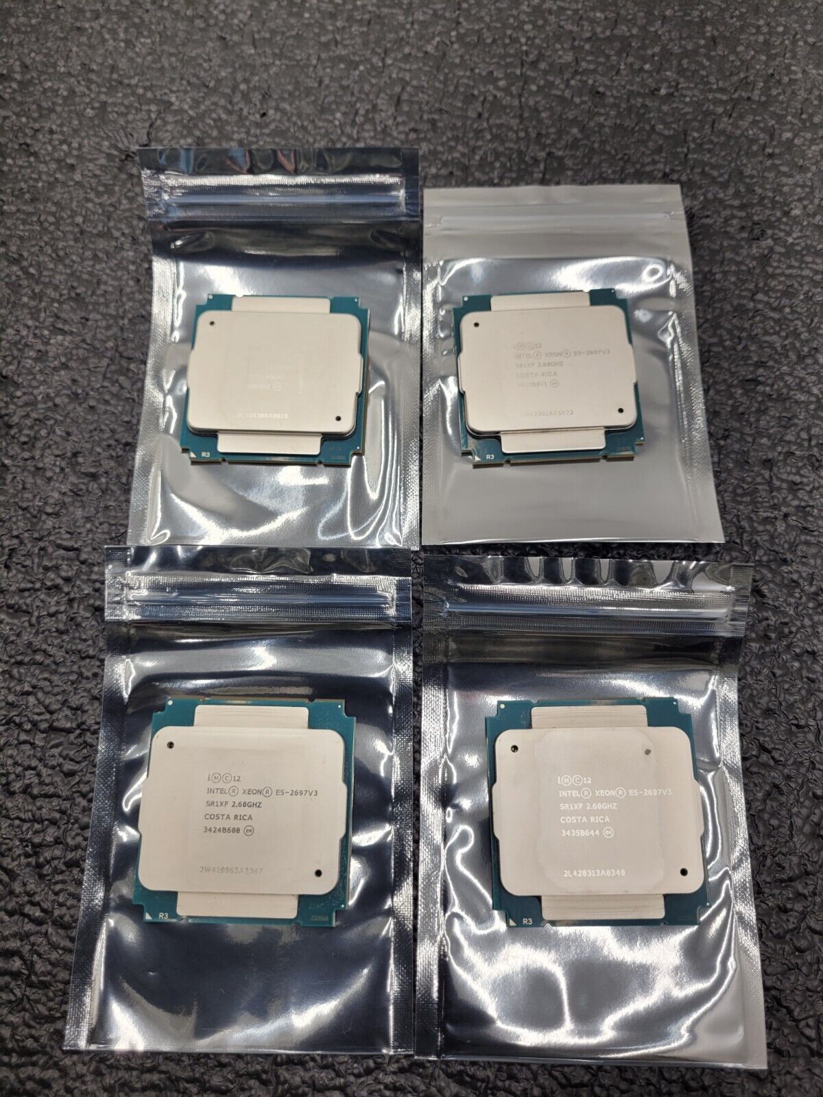 LOT OF 4x SR1XF INTEL XEON E5-2697V3 2.60GHZ 14-CORE 35MB 145W CPU PROCESSOR