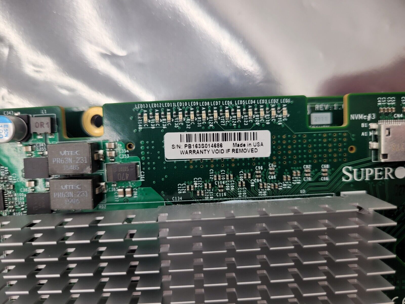 Supermicro BPN-NVME3-216EB / 2x BPN-NVME3-216EL NVME 24 Drive NVMe 2U Backplane