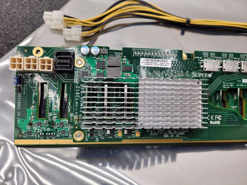 Supermicro BPN-NVME3-216EB / 2x BPN-NVME3-216EL NVME 24 Drive NVMe 2U Backplane