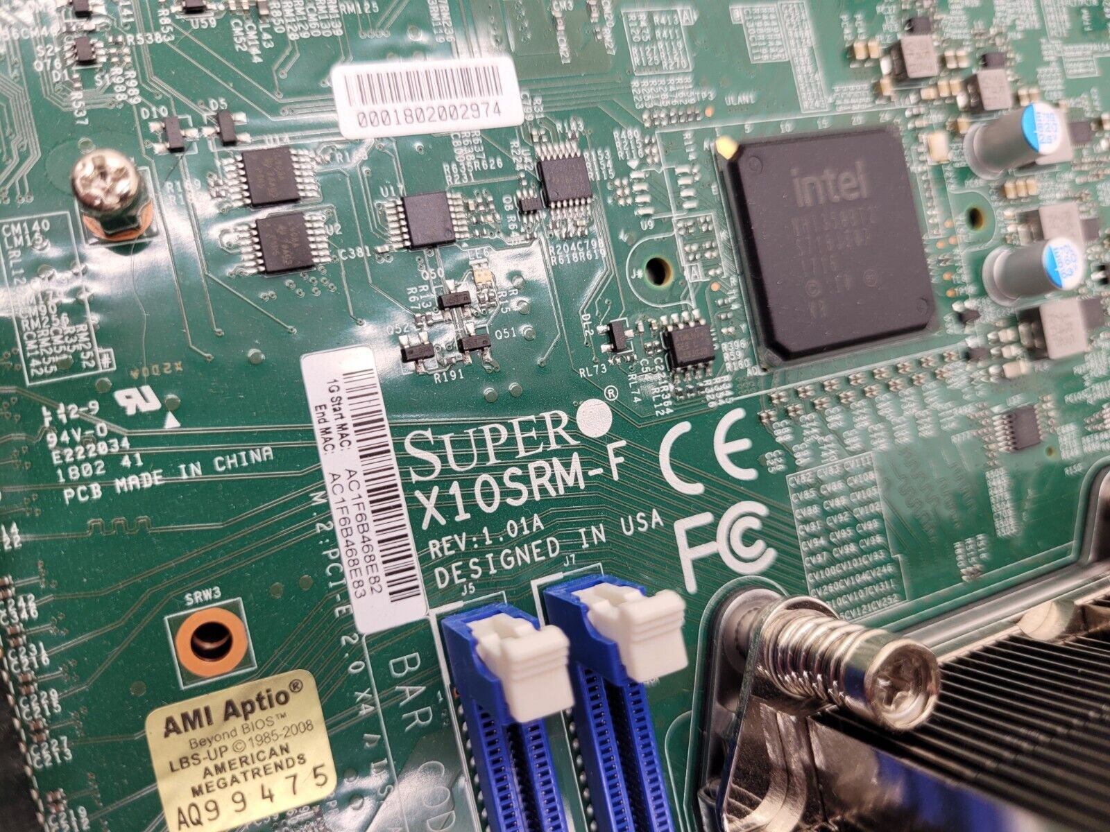 Supermicro X10SRM-F E5-2670V3 Intel C612 LGA2011-3 DDR4 ECC Motherboard NO Ram