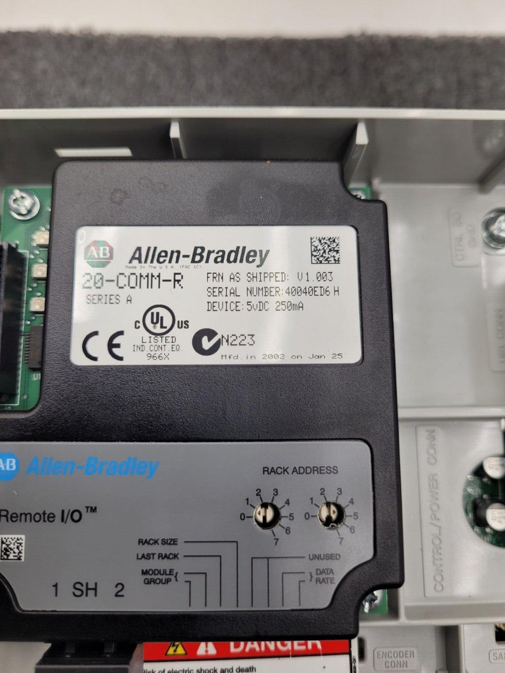 Allen Bradley 20AD8P0A3AYNNNC0 /A PowerFlex 70 480V 5HP AC VFD Motor Drive 2014