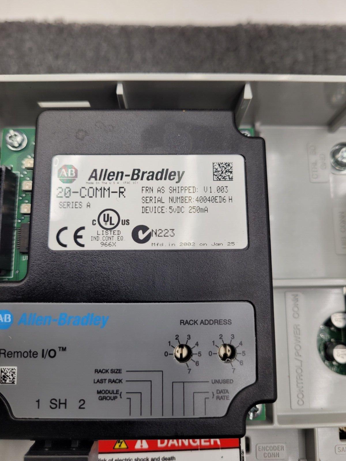 Allen Bradley 20AD8P0A3AYNNNC0 /A PowerFlex 70 480V 5HP AC VFD Motor Drive 2014