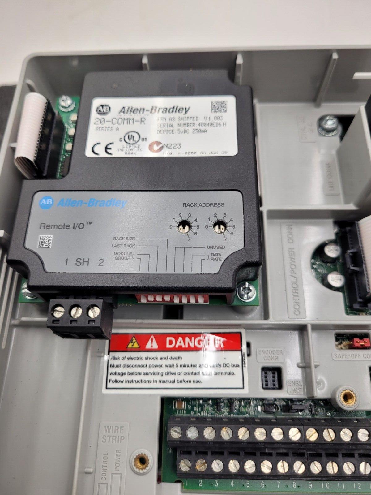 Allen Bradley 20AD8P0A3AYNNNC0 /A PowerFlex 70 480V 5HP AC VFD Motor Drive 2014