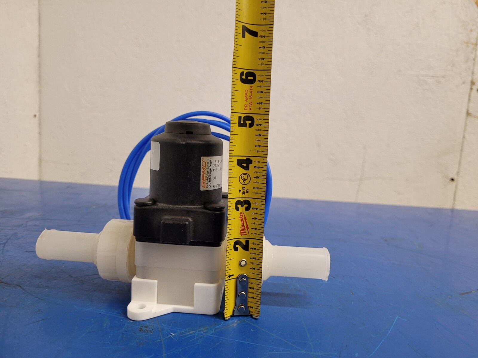 Gemu Typ 610 Diaphragm Valve Pneumatic Actuated DN 15 4-7bar PTFE