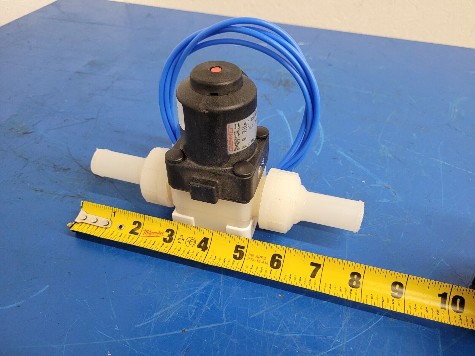 Gemu Typ 610 Diaphragm Valve Pneumatic Actuated DN 15 4-7bar PTFE