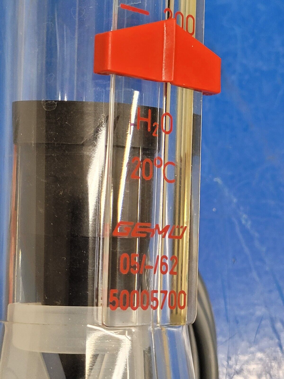 Lot of 5x GEMU 815 R50 Plastic Variable Area Flow Meter Liquids Gases w/ sensors