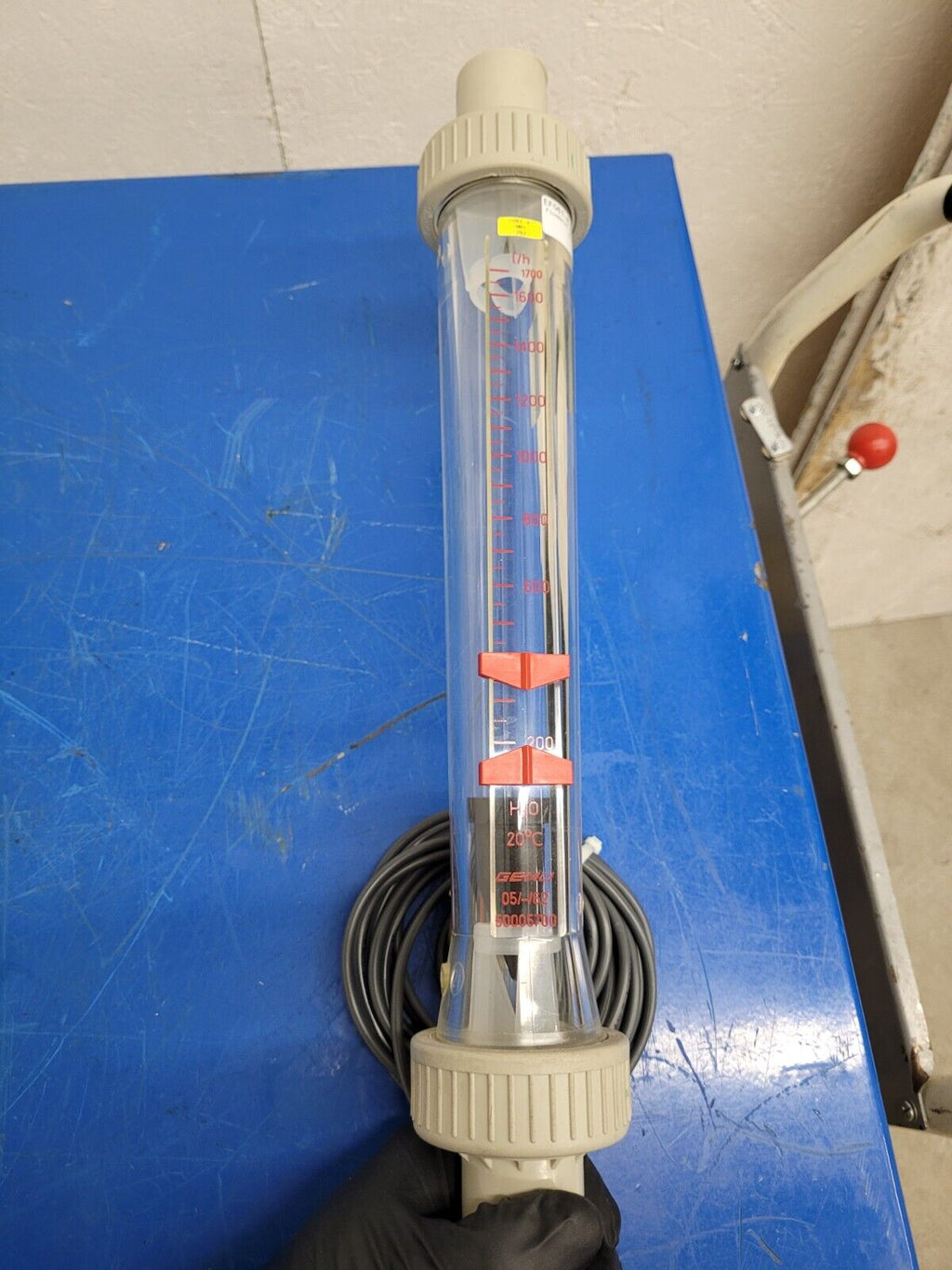Lot of 5x GEMU 815 R50 Plastic Variable Area Flow Meter Liquids Gases w/ sensors