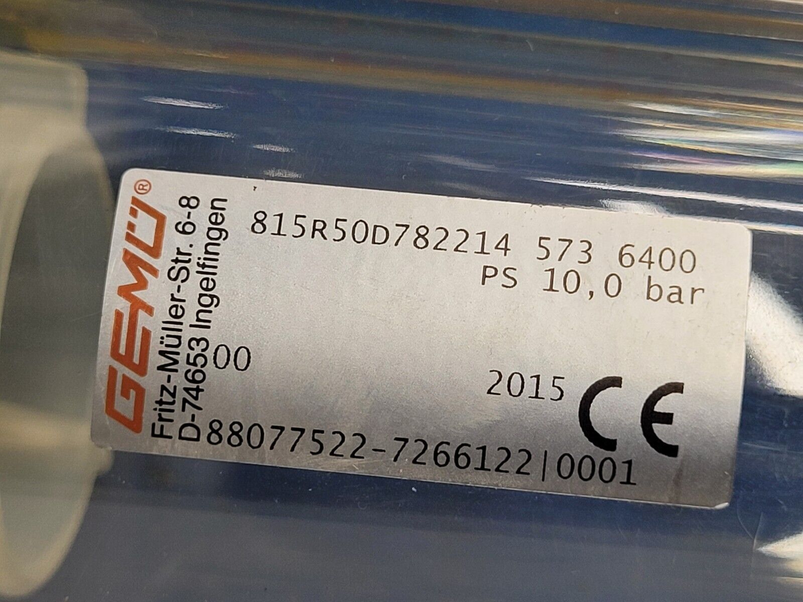 Lot of 5x GEMU 815 R50 Plastic Variable Area Flow Meter Liquids Gases w/ sensors
