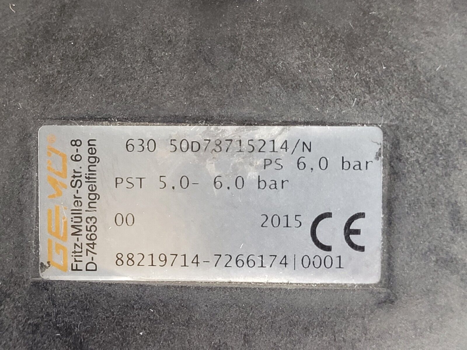 Gemu Typ 630 Diaphragm Valve Pneumatic Actuated DN 50 PN10 DA63 PP PTFE