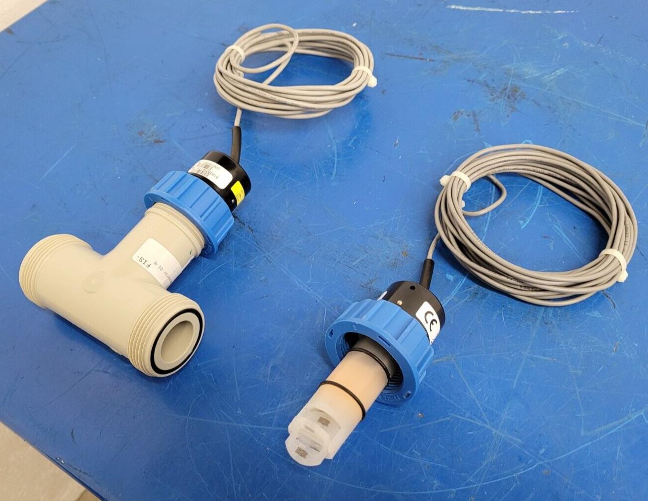 2x George Fischer 3-2536-T0-RE1, 150301027 Paddlewheel Flow Sensor DN25 EPDM Tee