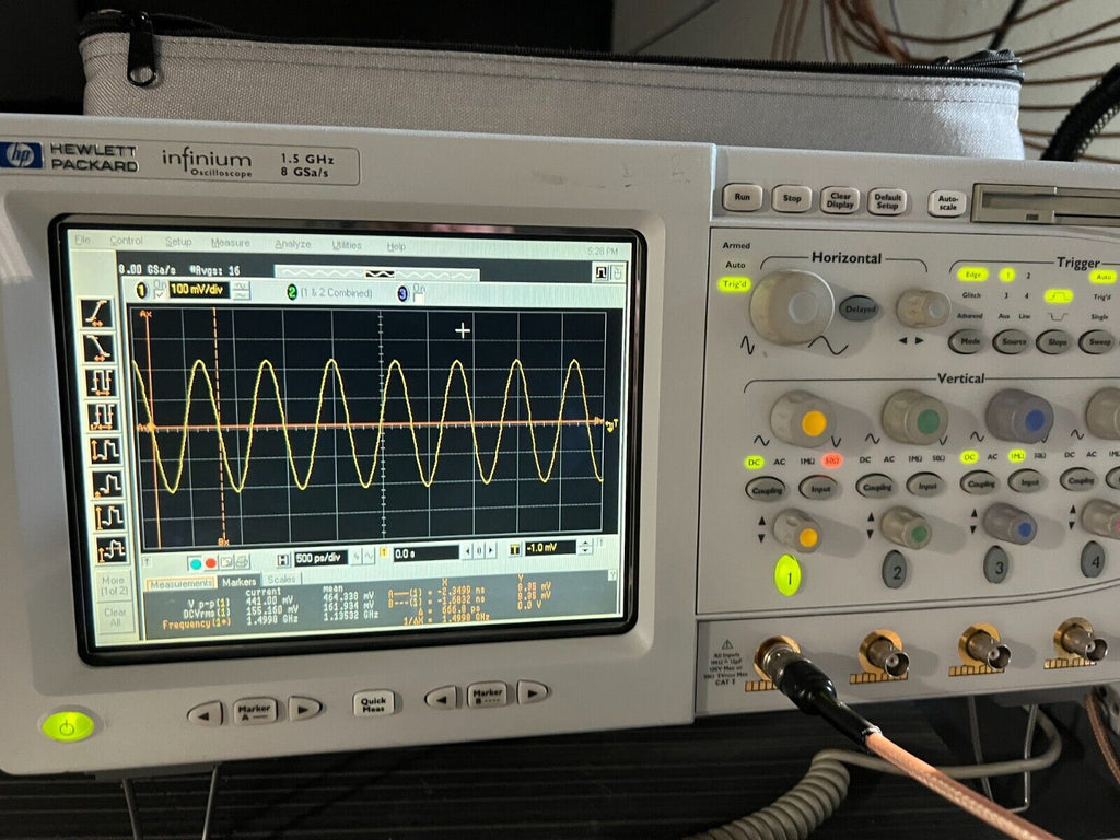 Agilent HP 54845A 4CH 1.5GHz 8 GSa/s Infiniium Infinium Digital Oscilloscope DSO