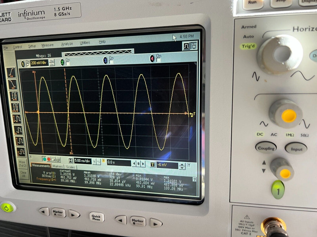 Agilent HP 54845A 4CH 1.5GHz 8 GSa/s Infiniium Infinium Digital Oscilloscope DSO