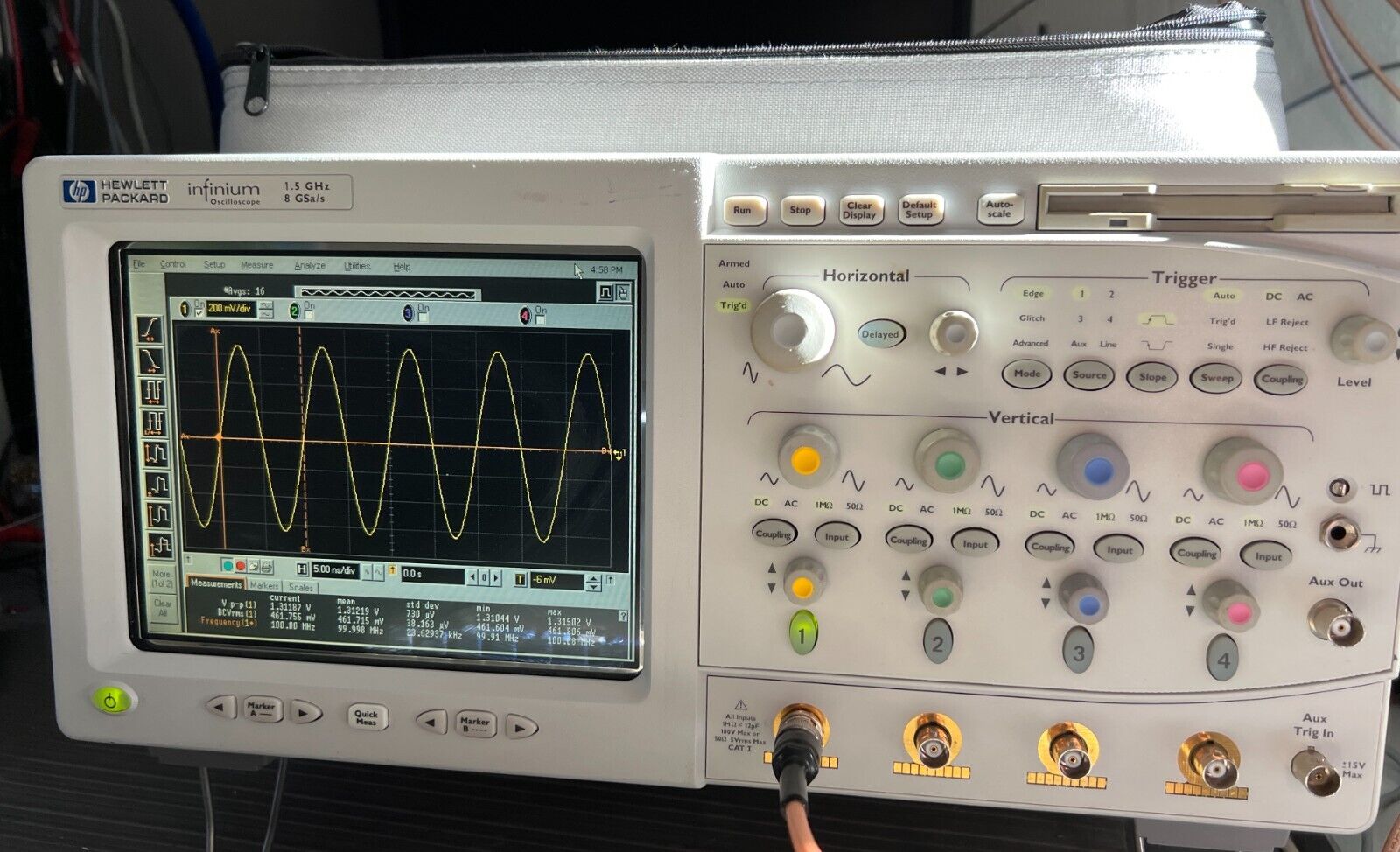 Agilent HP 54845A 4CH 1.5GHz 8 GSa/s Infiniium Infinium Digital Oscilloscope DSO