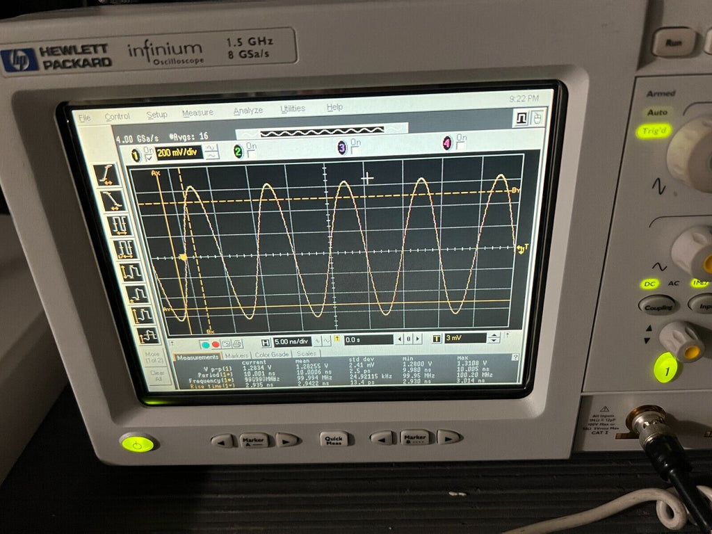 Agilent HP 54845A 4CH 1.5GHz 8 GSa/s Infiniium Infinium Digital Oscilloscope DSO