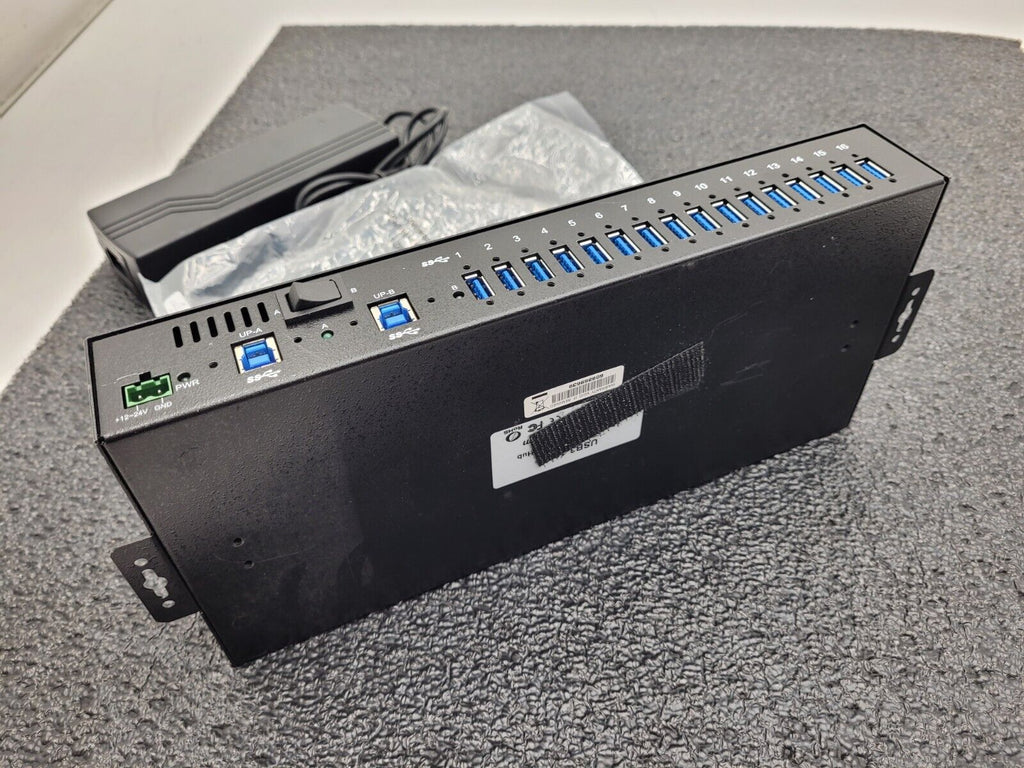 COOLGEAR USB3-16U1 16 PORT USB 3.2 GEN 1 HUB & ESD SURGE PROTECTION COOL GEAR