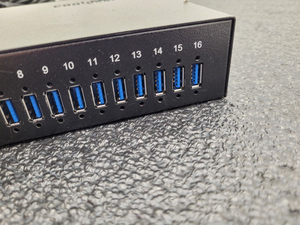 COOLGEAR USB3-16U1 16 PORT USB 3.2 GEN 1 HUB & ESD SURGE PROTECTION COOL GEAR