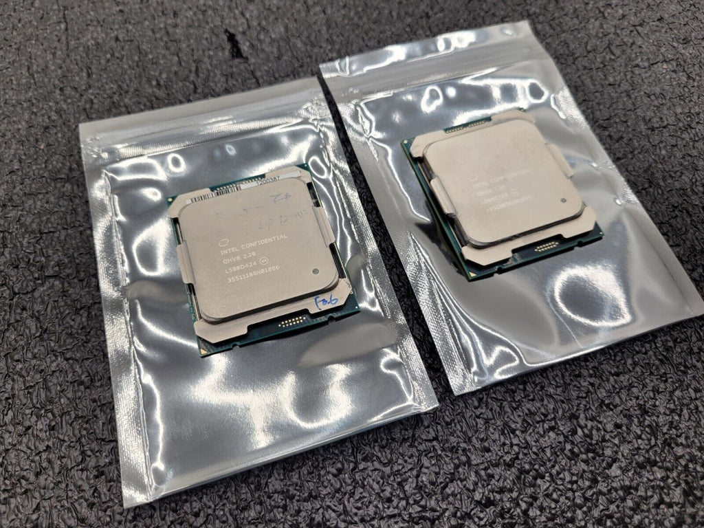 Lot of 2 Intel Confidential QHVB Xeon E5-2680v4 SR2N7 14 Core 2.4GHz Processor