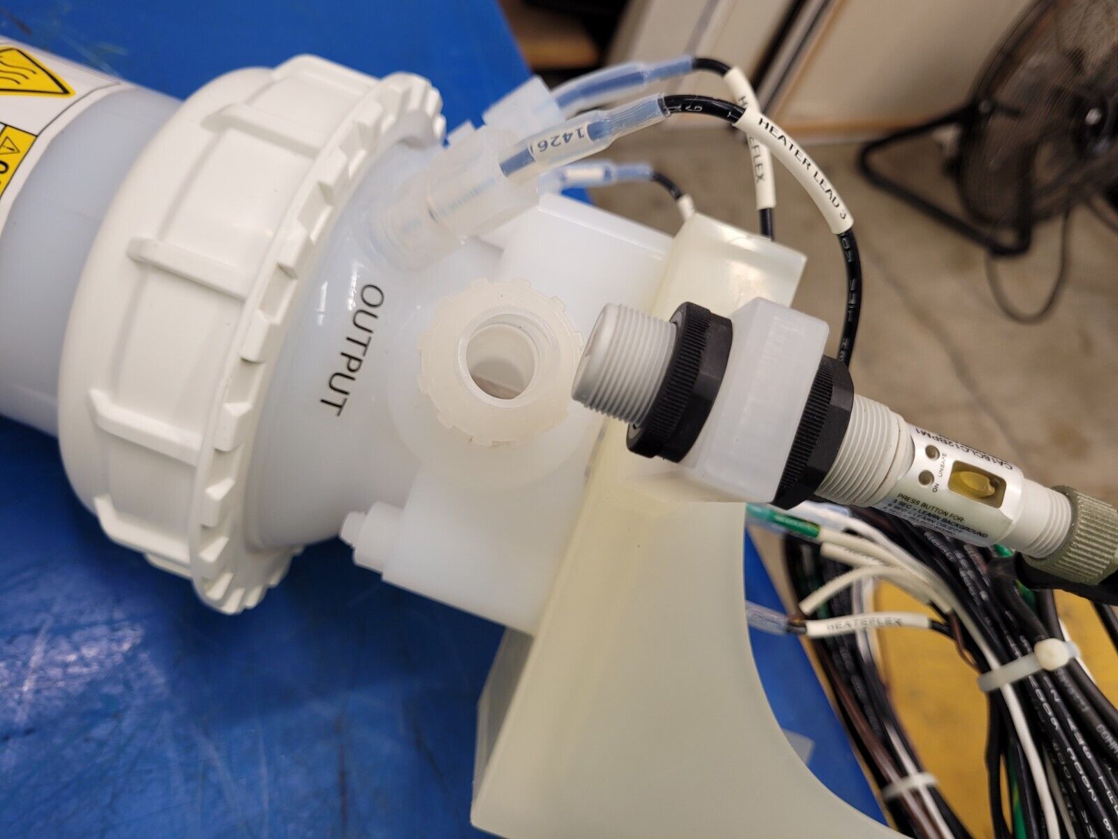 Heateflex LHN-1-09-0-A21-14-25 Ultra Pure In-line Fluid Acid Heater PVDF/PFA 9kW