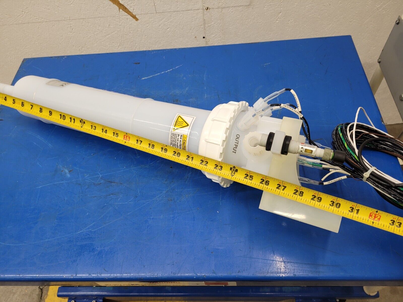 Heateflex LHN-1-09-0-A21-14-25 Ultra Pure In-line Fluid Acid Heater PVDF/PFA 9kW