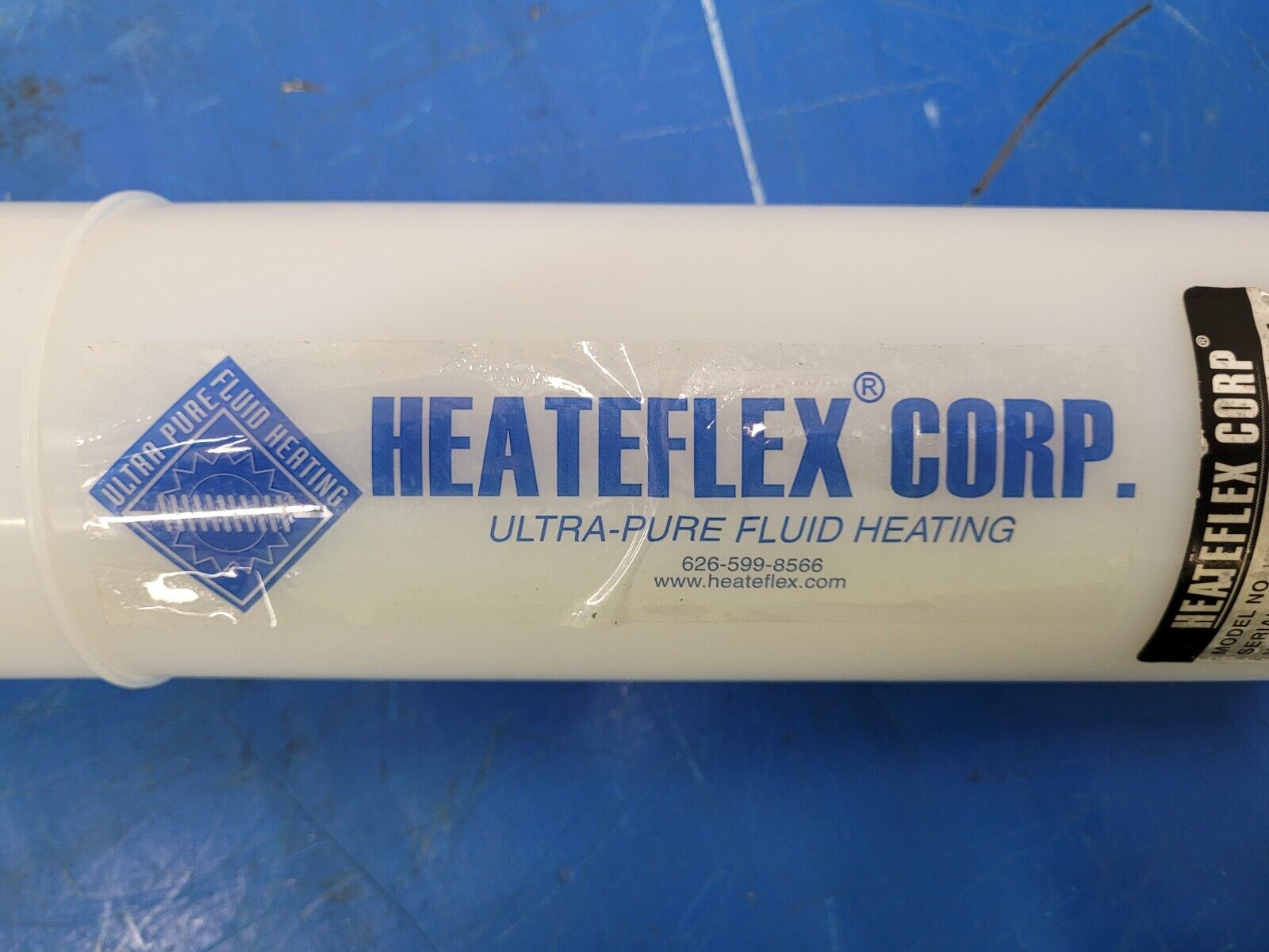 Heateflex LHN-1-09-0-A01-24-23 Ultra Pure In-line Fluid Acid Heater PVDF/PFA 9kW