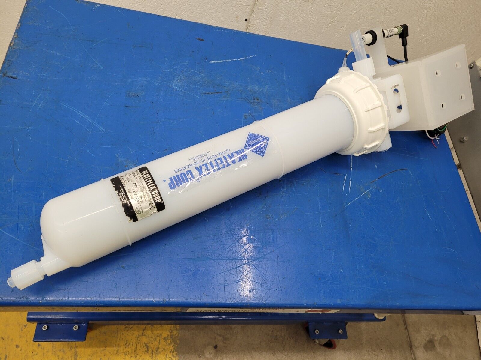 Heateflex LHN-1-09-0-A01-24-23 Ultra Pure In-line Fluid Acid Heater PVDF/PFA 9kW