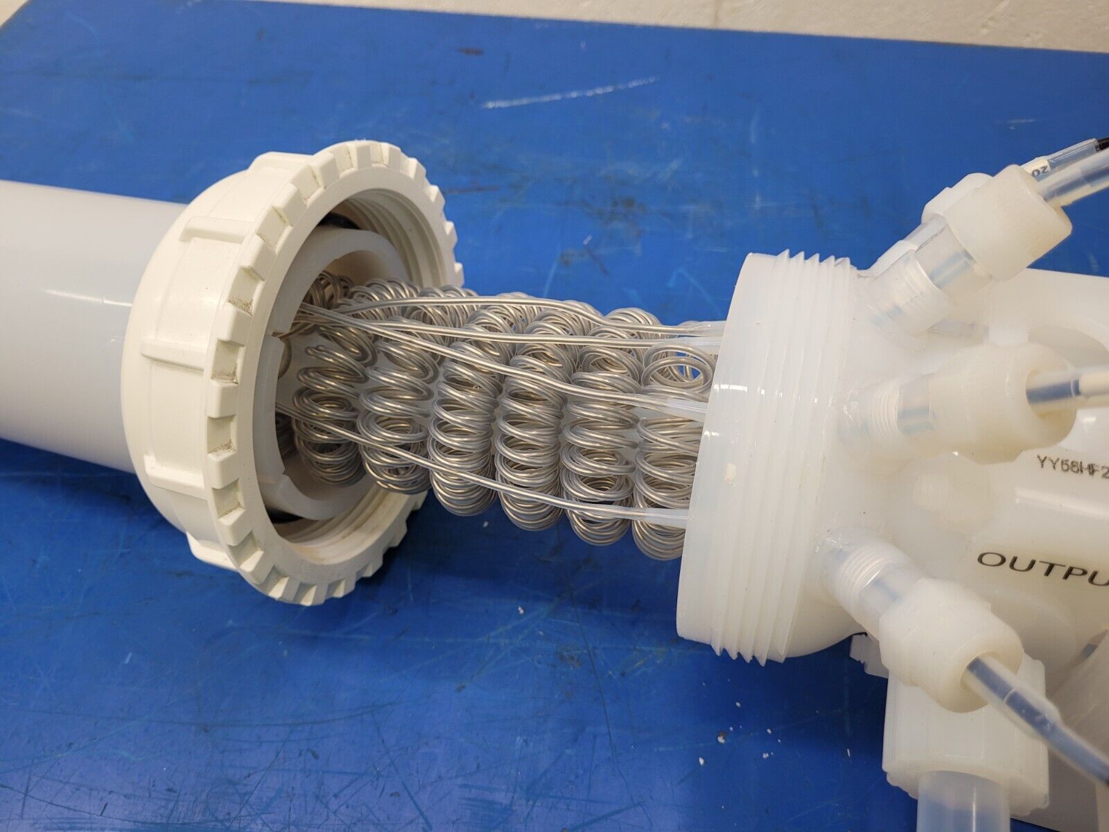 Heateflex LHN-1-09-0-A01-24-23 Ultra Pure In-line Fluid Acid Heater PVDF/PFA 9kW