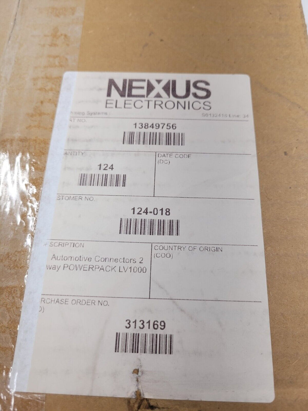 Aptiv Delphi Automotive Power Connector 2 Way POWERPACK LV1000 Case of 118