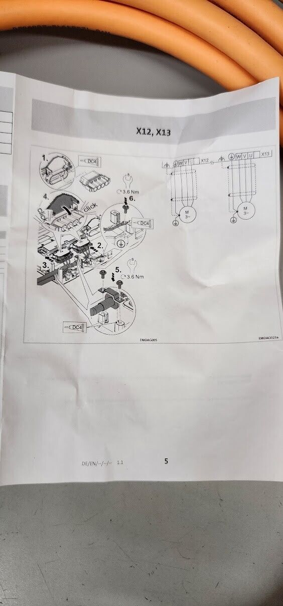 Bucher Mobile Drives EMDY905A0050E25A00 Automotive Power Cable