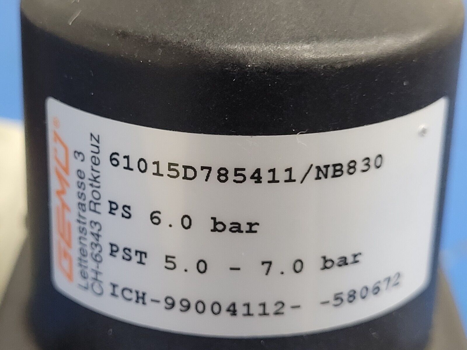 Lot of 7x Gemu Typ 610 Pneumatic Diaphragm Valve DN 15 4-7bar EPDM FPM