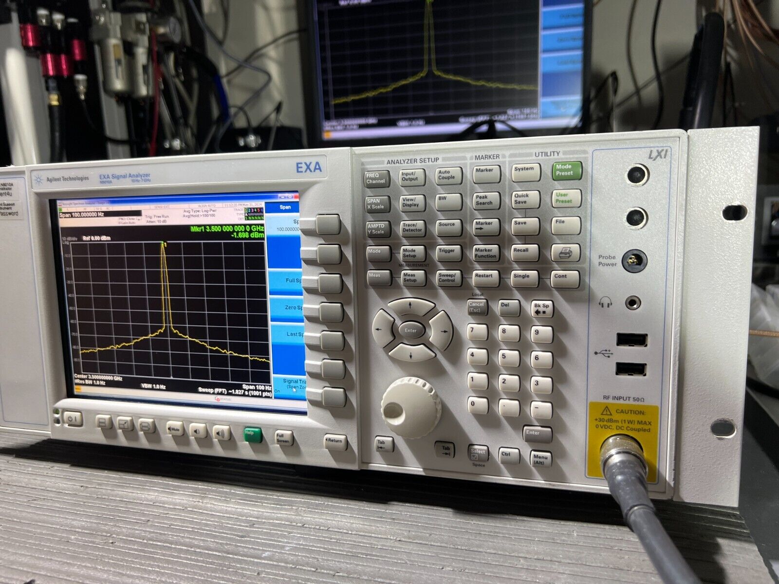Agilent Keysight N9010A Opt 507 B25 10hz - 7GHz EXA Signal Spectrum Analyzer